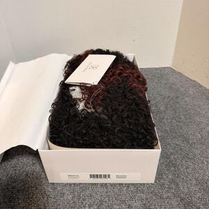 Kim Kimble Makayla Wig Average Tru2Life Curly Synthetic Sangria Dark Red Women